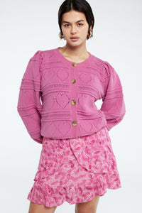 Carry Cardigan | Bubble Gum Pink