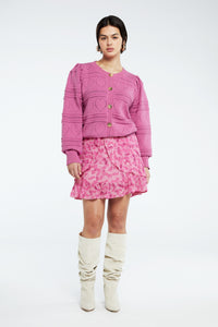 Carry Cardigan | Bubble Gum Pink