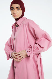Trine Trenchcoat | Pink Mirage