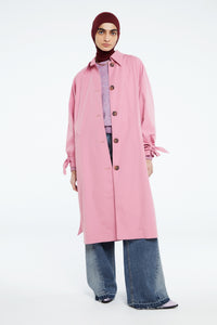 Trine Trenchcoat | Pink Mirage