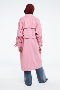 Trine Trenchcoat | Pink Mirage
