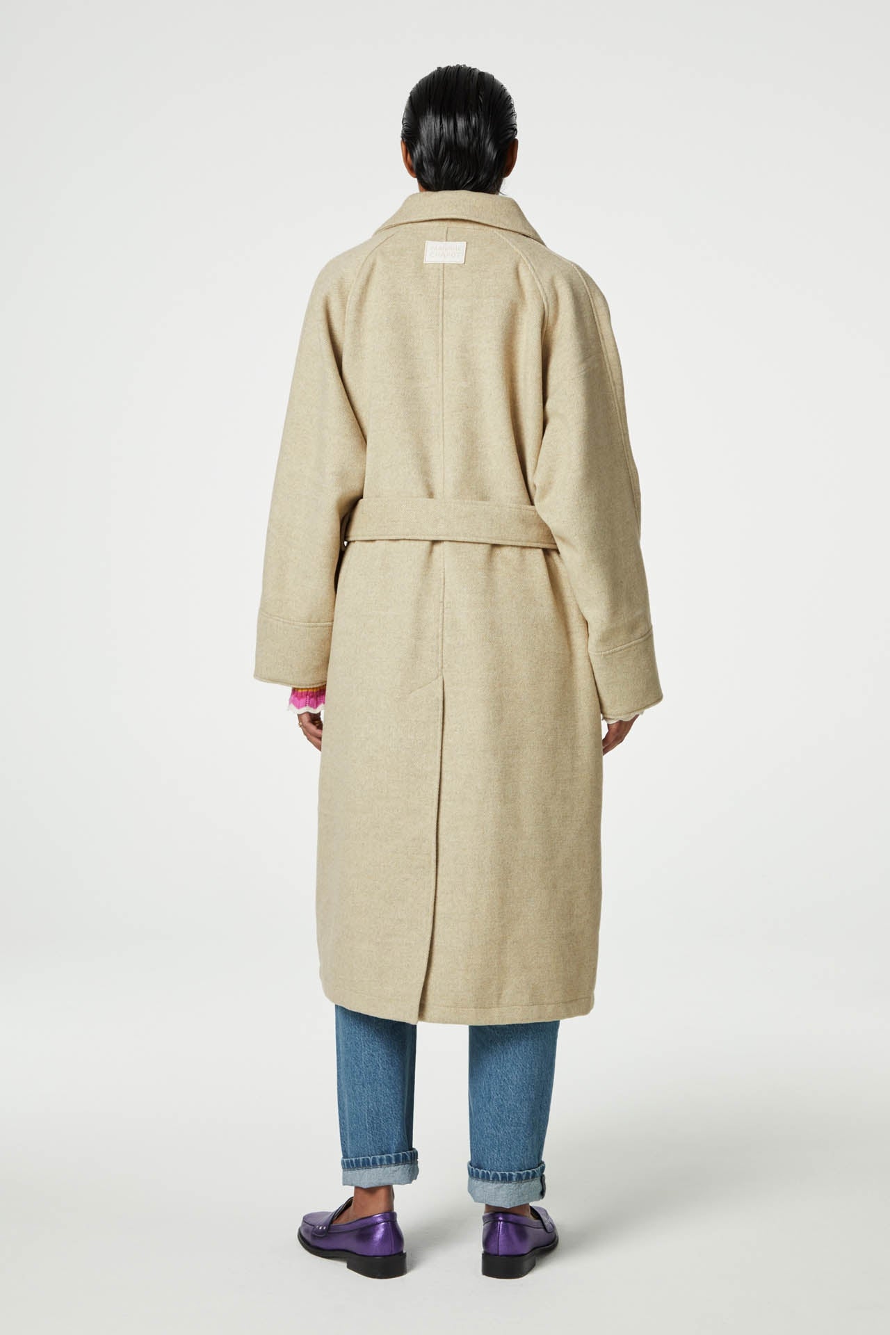 Olena Coat | Oatmeal Melange