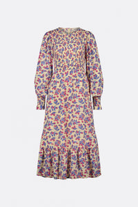 Caro Dress | Cornflower Blue/Pink