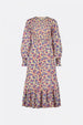 Caro Dress | Cornflower Blue/Pink