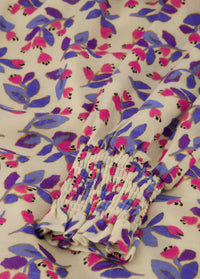 Caro Dress | Cornflower Blue/Pink
