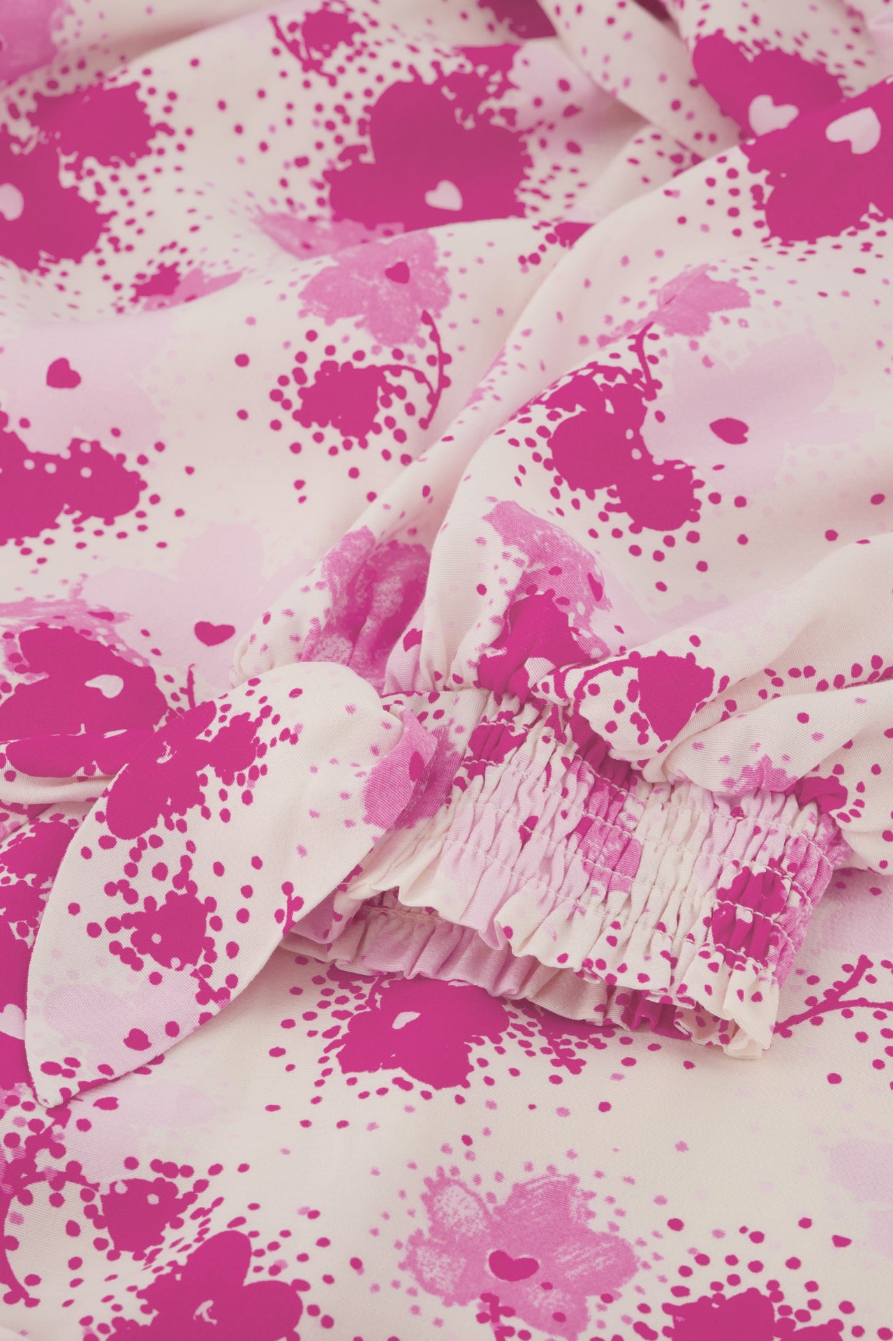 Hannah Dress | Hot Pink/Cream White