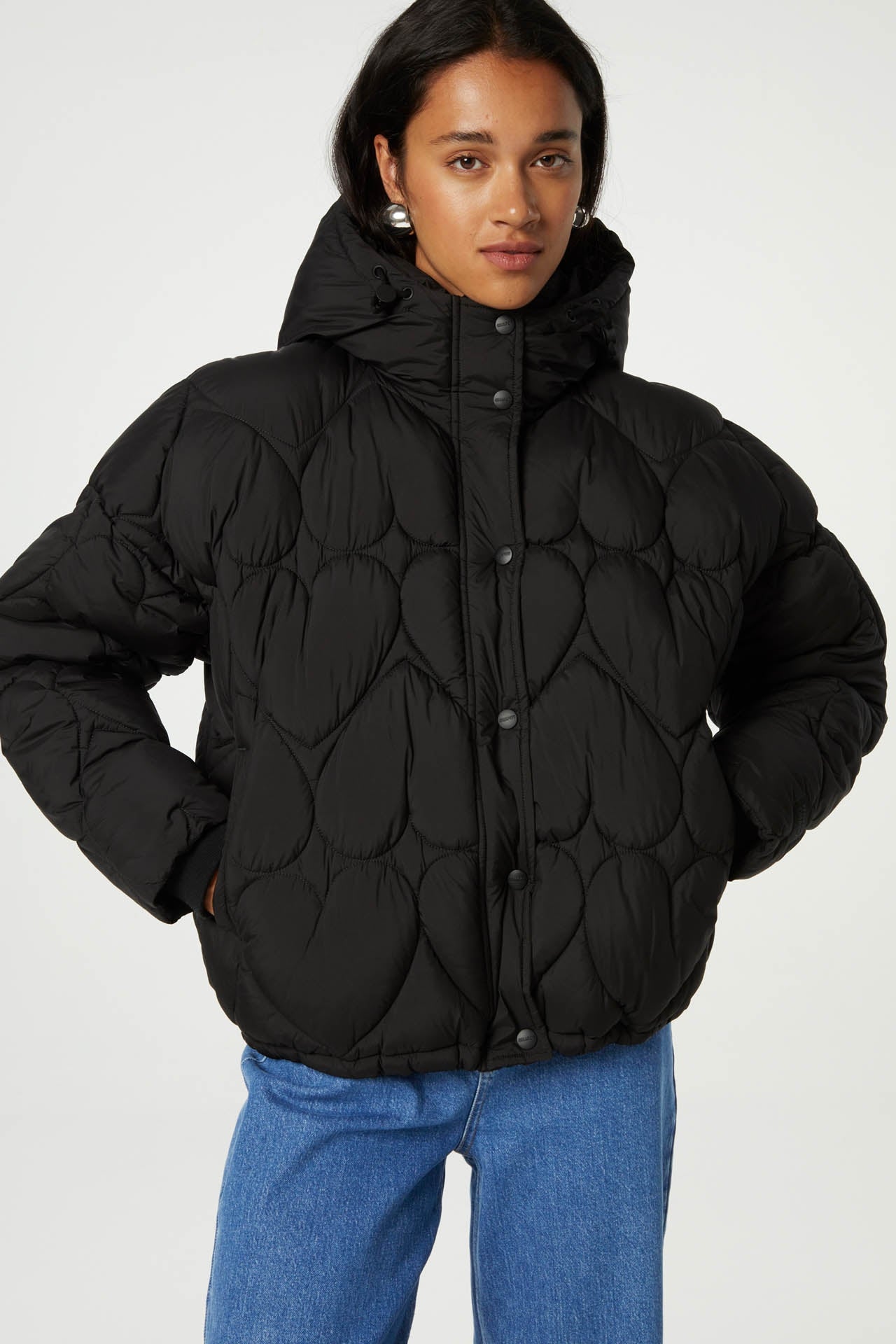 Prisca Short Puffer | Black