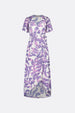 Archana Butterfly Dress | Warm White/Dusty Lov