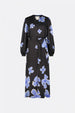 Erina Dress | Black/Cornflower Blu
