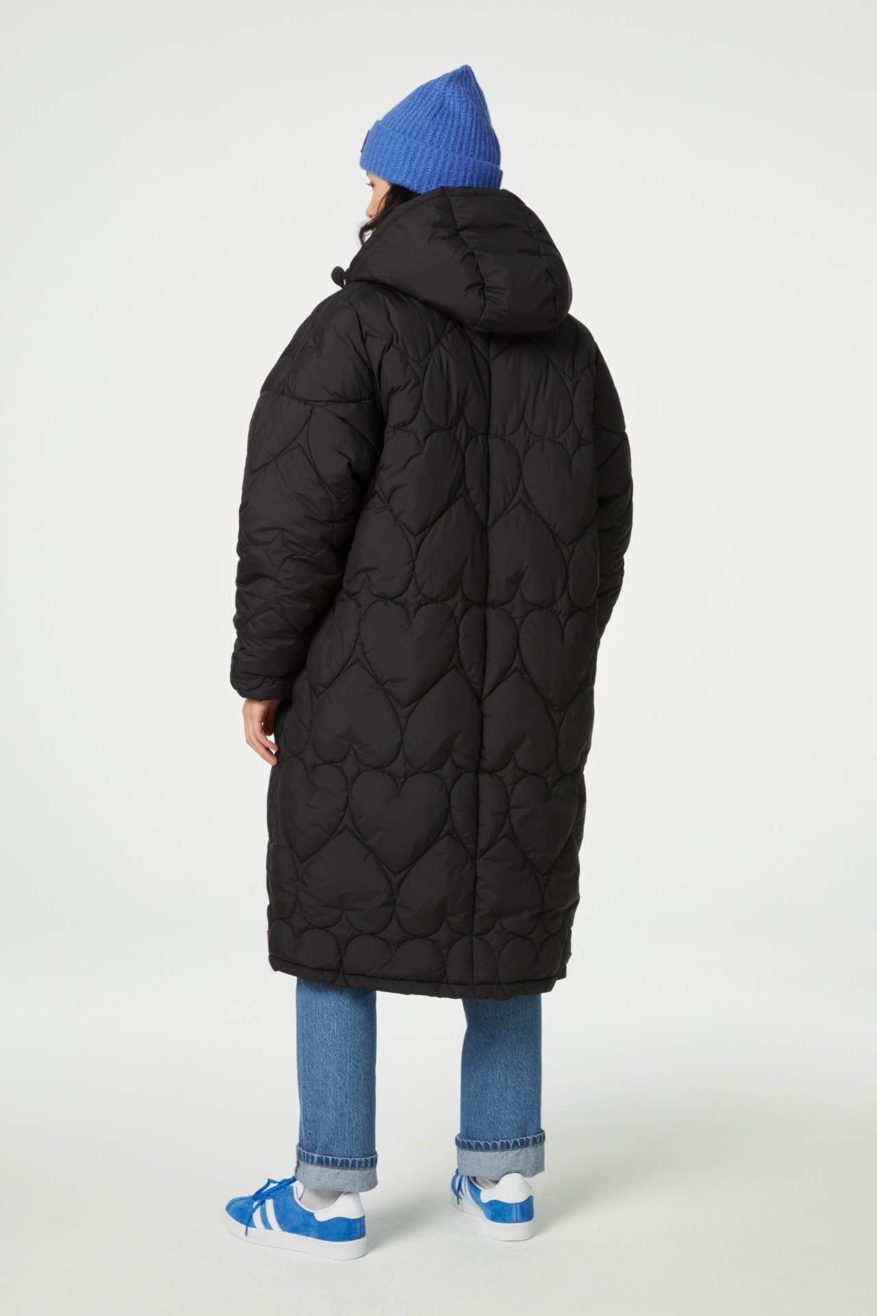 Prisca Long  Puffer | Black