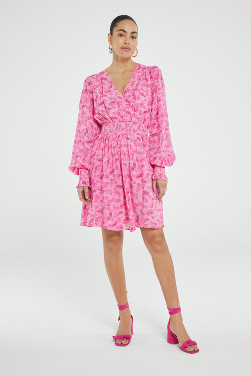 Anjuna Dress | Bubble Gum Pink/Crea