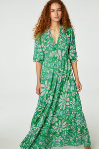 Cala Dress | Green Apple/Grass Is