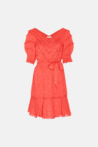 Crissy Dress | Hot Coral
