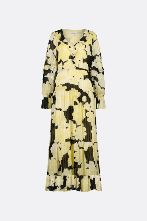 Brigitte Dress | Black/Lemon Sorbet