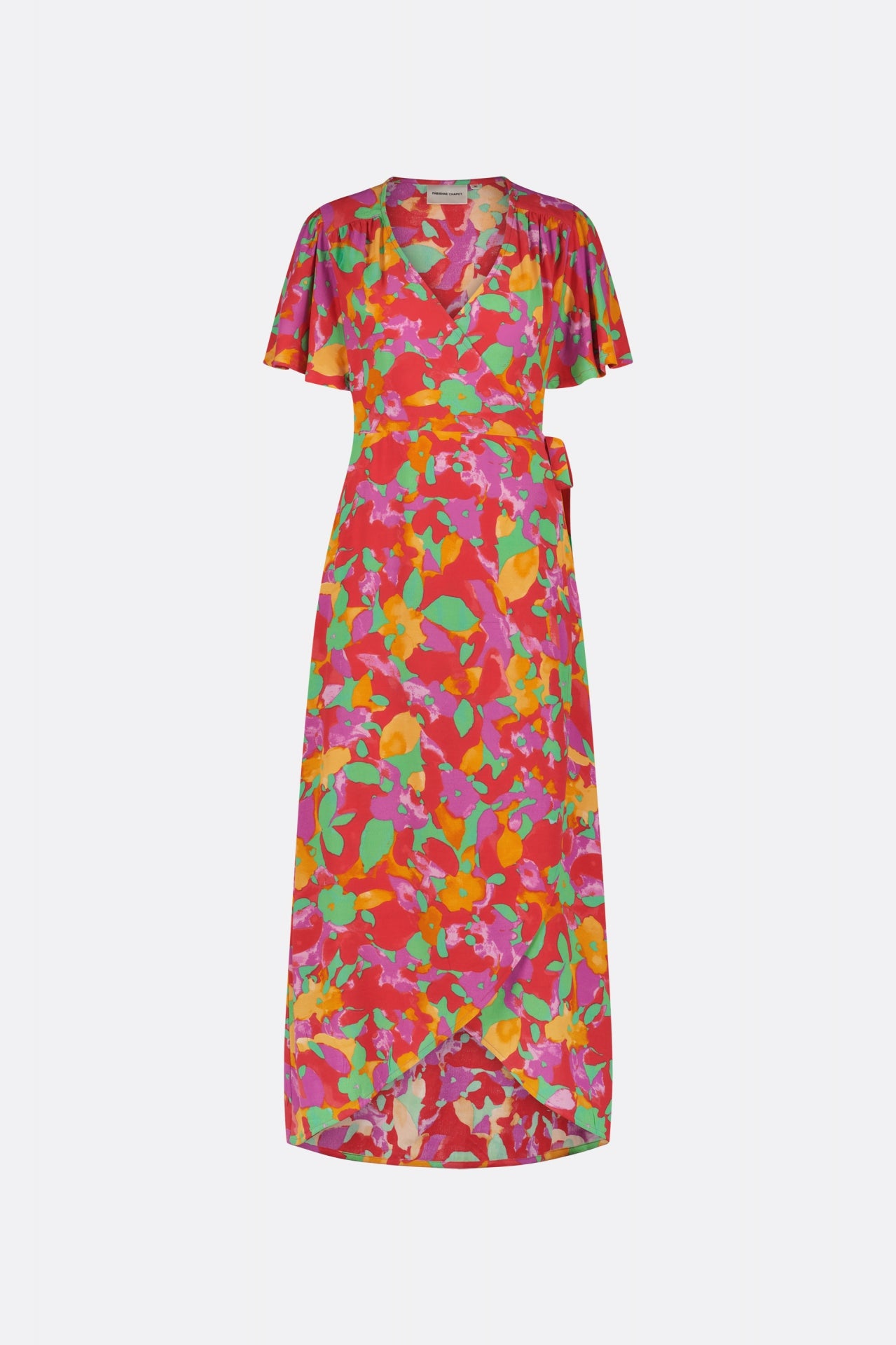 Archana Butterfly Dress | Mimosa/Tomato