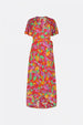 Archana Butterfly Dress | Mimosa/Tomato