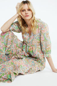 Cala Dress | Sandy Beach/Pink Can