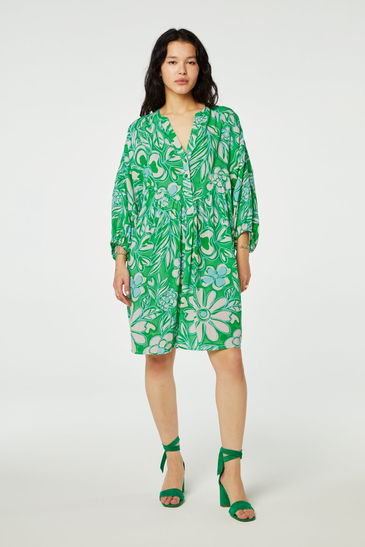Dover Dress | Green Apple/Grass Is