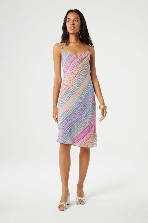 Hera Dress | Pink Sunset/Azure Bl