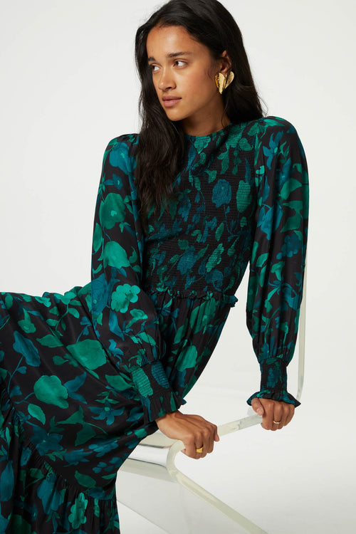 Caro Dress | Bright Teal/Tasty Te