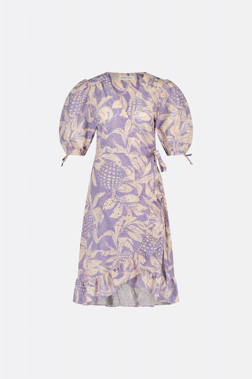 Marley Dress | Lovender/Cream White