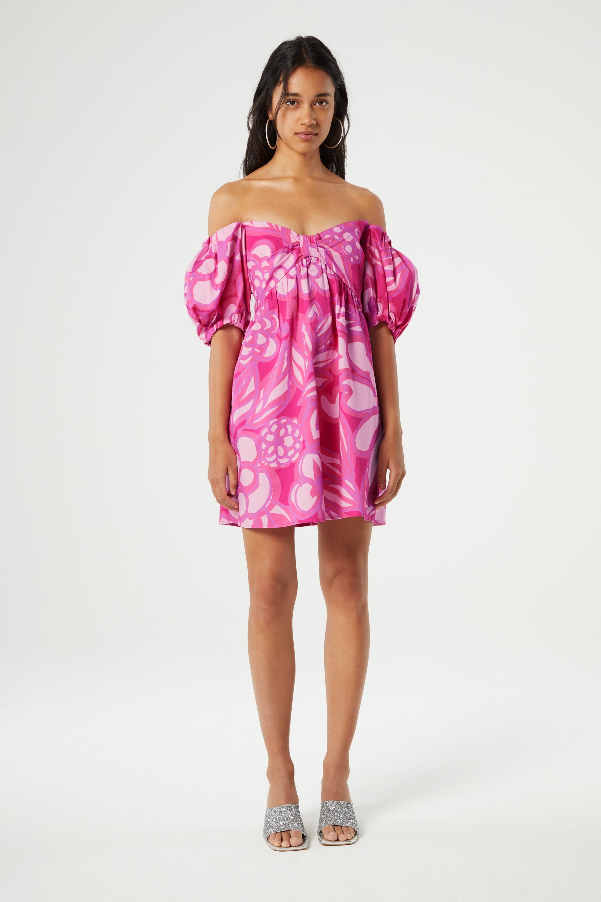 Regina Short Dress | Hot Pink/Pink Rose