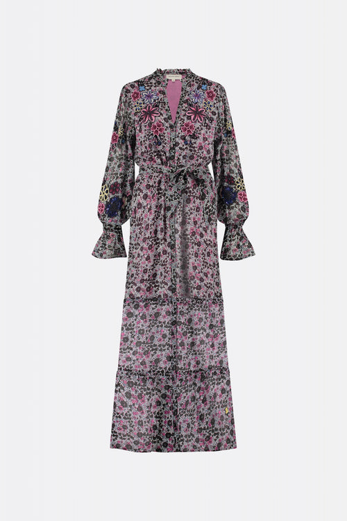 Clapton Dress | Warm White/Antra