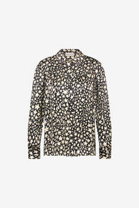 Nina Blouse | Black/Creme Brulee