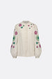 Harry Blouse | Warm White/Purple