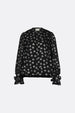 Kylie Blouse | Black/Silver