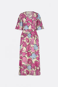Jonne Dress | Warm White/Plum Part