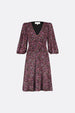 Welma Dress | Black/Tawny Brown