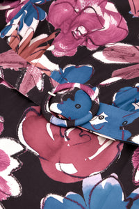 Darina Dress | Black/Bright Blue