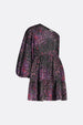 Romy Dress | BLack/Raspberry