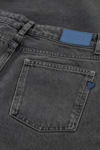 Lola Straight Jeans | Washed Dark Grey
