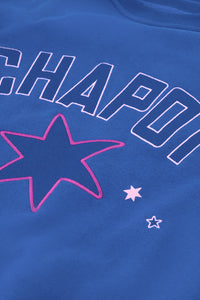 Terry Sport Heart Sweater | Washed Bright Blue
