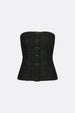 Twinnie Tweed Top | Black