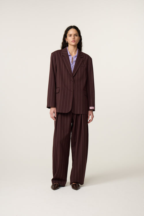 Henry Blazer | Brown/Pink Rose
