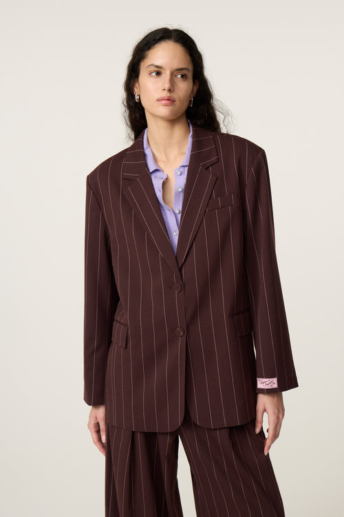 Henry Blazer | Brown/Pink Rose
