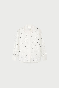 Dina Blouse | Cosy White/Black