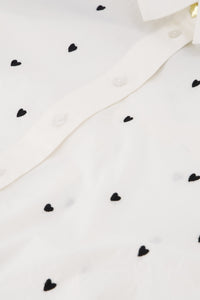Dina Blouse | Cosy White/Black