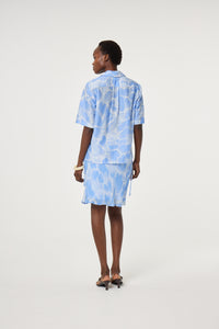 Brock Blouse | Light Blue/Crispy White