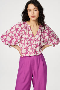 Cooper Blouse | Pink Money/Pink Punc
