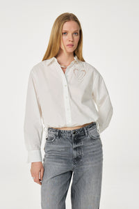 Flore Blouse | Crispy White