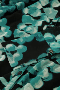 Kevis Blouse | Black/Mint Green