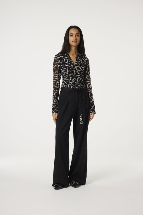 Kevis Blouse | Black/White
