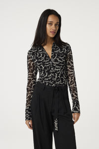 Kevis Blouse | Black/White