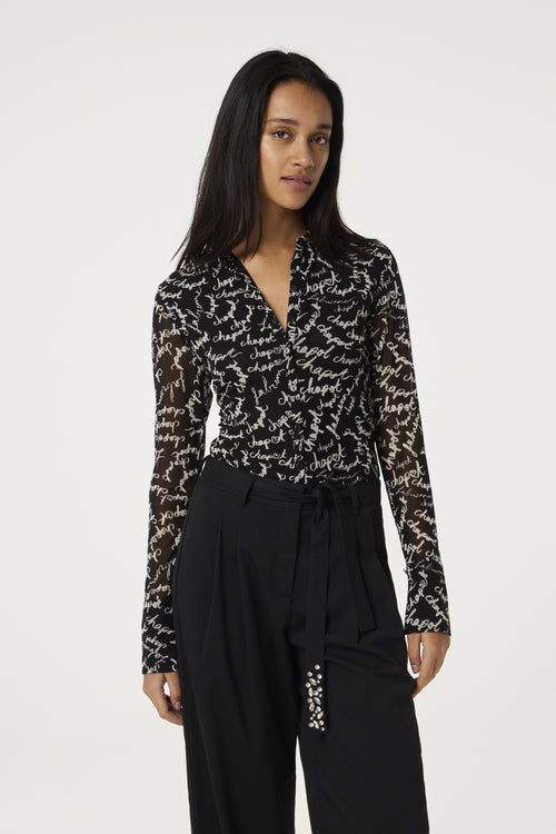 Kevis Blouse | Black/White