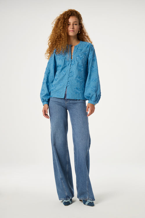 Fiore Blouse | Venus Blue