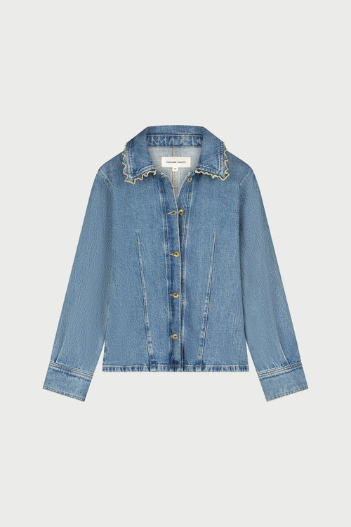 Inda Blouse | Mid Blue